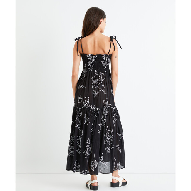 Women's Leona Dress, Black/White - Dresses - 5