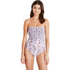 Women's Kendra Smocked One-Piece, Painterly Ikat Pansy/Multi - One Pieces - 6