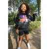 French Terry Sweat Shorts, Black Tie Dye - Shorts - 2
