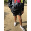 French Terry Sweat Shorts, Black Tie Dye - Shorts - 3