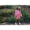 Crop Tee with Paper Airplane "Keep Going" Patch, Vintage Hot Pink - T-Shirts - 4