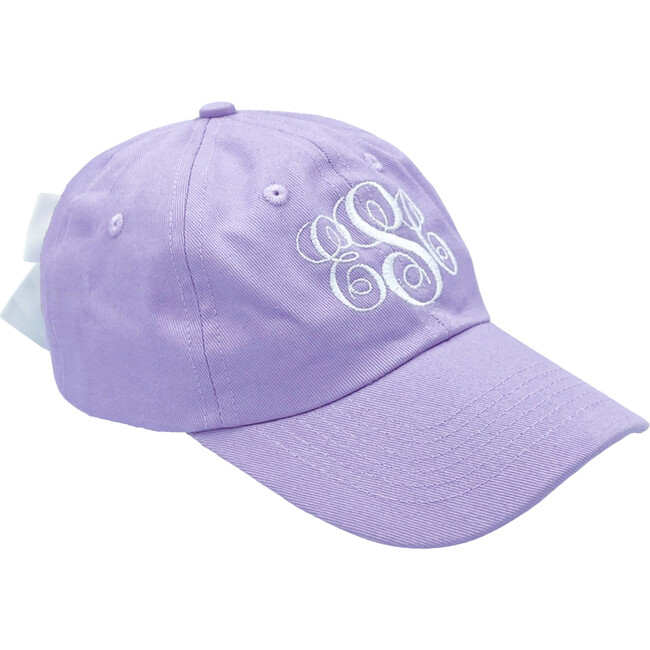 Customizable Bow Baseball Hat, Lilly Lavender