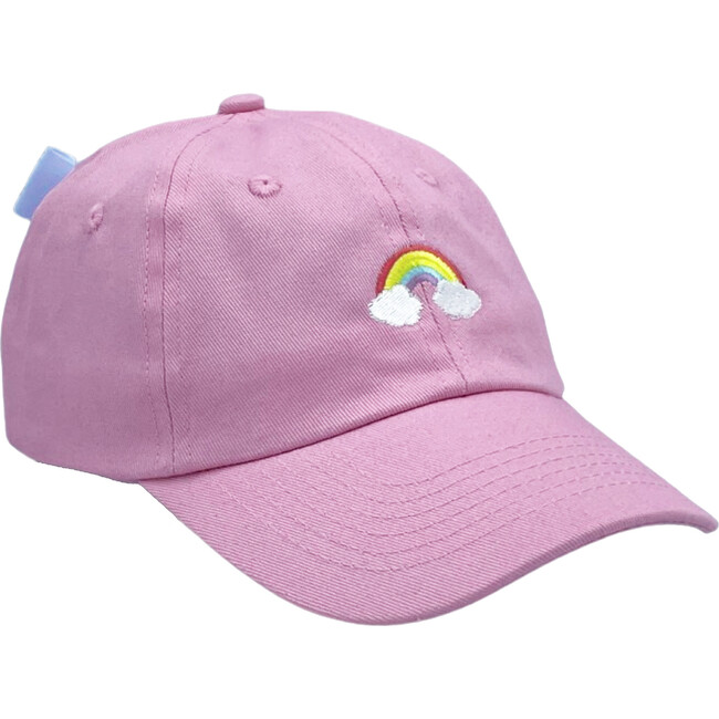 Rainbow Bow Baseball Hat, Palmer Pink