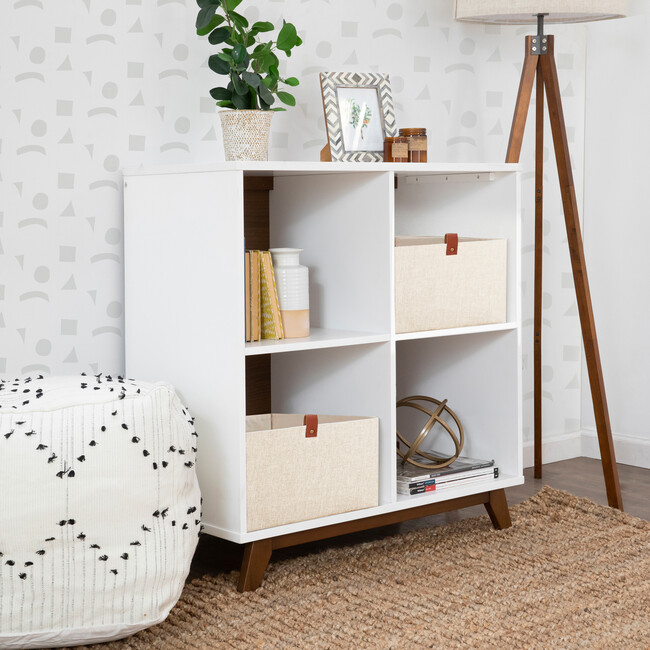 Otto Convertible Changing Table and Cubby Bookcase, Multi