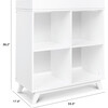 Otto Convertible Changing Table and Cubby Bookcase, White - Bookcases - 4