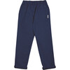 Cotton Pleated Pant, Blue - Pants - 2 - thumbnail