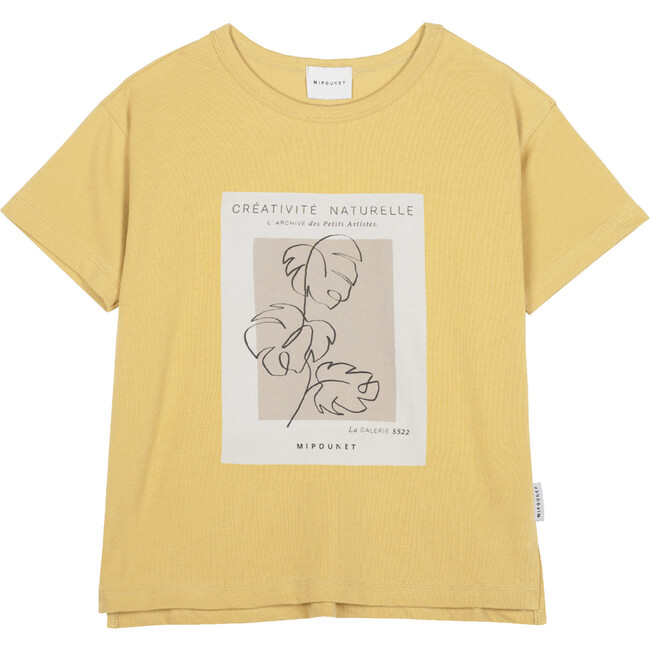 "Créativité" T-Shirt, Yellow