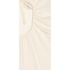 Open Back Muslin Blouse, Ecru - Blouses - 4