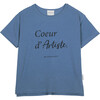 "Coeur D'Artiste" T-Shirt, Blue - T-Shirts - 1 - thumbnail