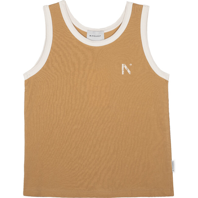 Organic Cotton Sleeveless T-Shirt, Rust - T-Shirts - 1