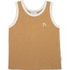 Organic Cotton Sleeveless T-Shirt, Rust - T-Shirts - 1 - thumbnail