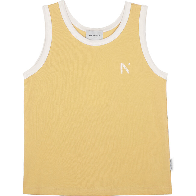 Organic Cotton Sleeveless T-Shirt, Yellow