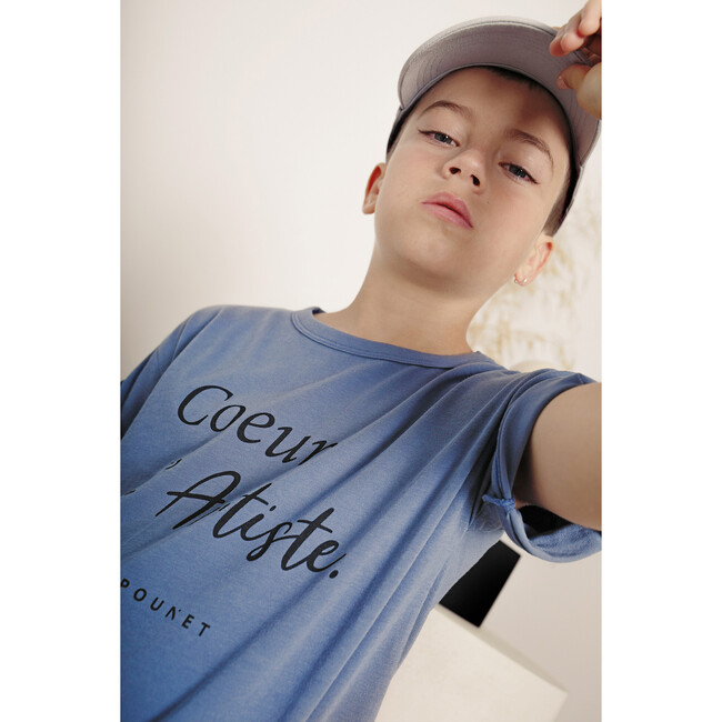 "Coeur D'Artiste" T-Shirt, Blue - T-Shirts - 2