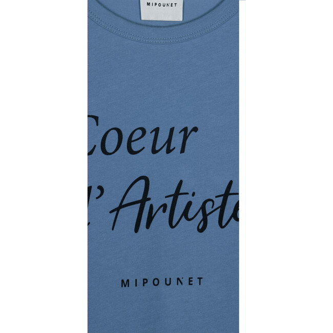 "Coeur D'Artiste" T-Shirt, Blue - T-Shirts - 3