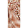 Gingham Ruffle Blouse, Rust - Blouses - 3