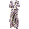 Women's Brittany Dress, Painterly Ikat Pansy Multi - Dresses - 1 - thumbnail