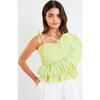 Women's Claudette Top, Pistachio - Blouses - 2