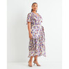 Women's Brittany Dress, Painterly Ikat Pansy Multi - Dresses - 2