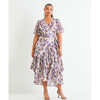Women's Brittany Dress, Painterly Ikat Pansy Multi - Dresses - 3