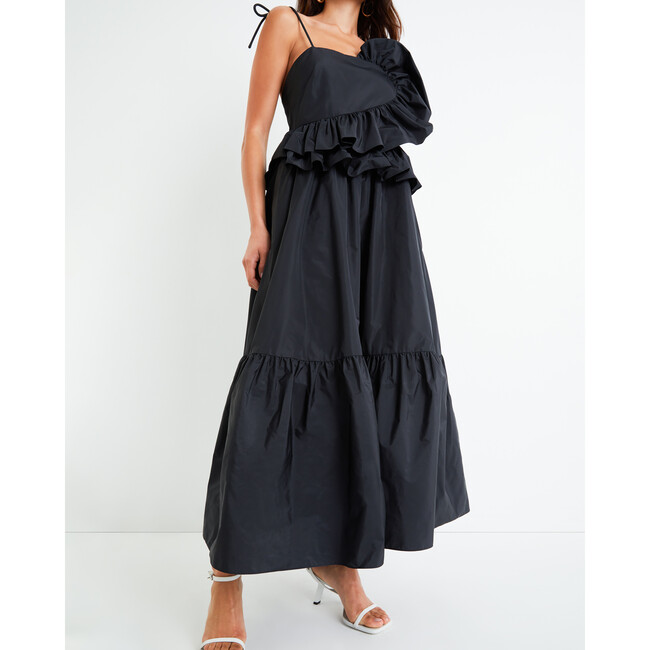 Women's Delphine Dress, Black - Dresses - 5