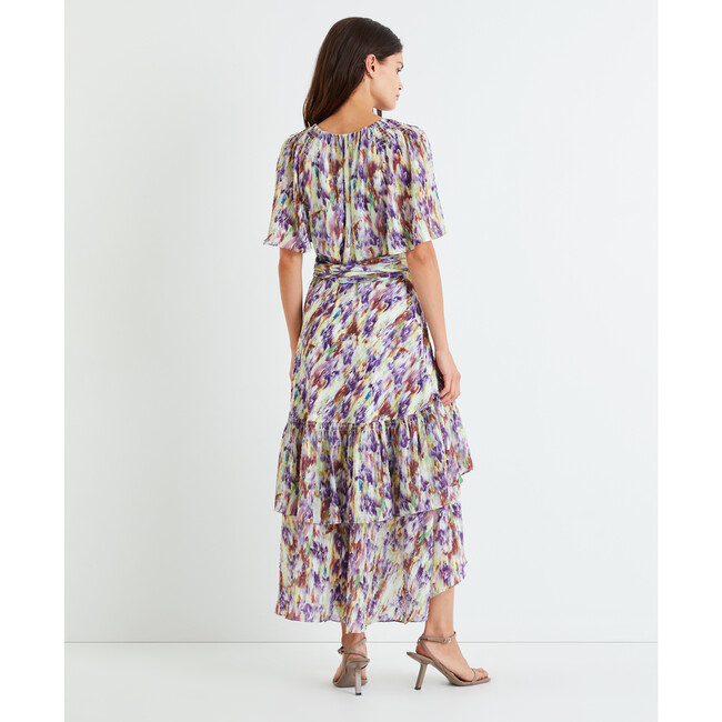 Women's Brittany Dress, Painterly Ikat Pansy Multi - Dresses - 7