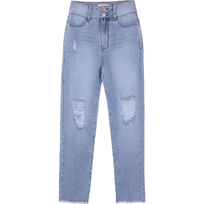 High-Rise Straight Leg Jean, Denim - Jeans - 1