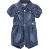 Utility Romper, Indigo - Rompers - 1 - thumbnail