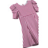Puff Sleeve Flounce Dress, Pink - Dresses - 3