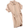 Zip-Up Utility Romper, Tan - Rompers - 3