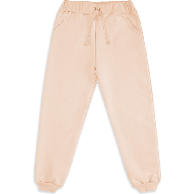 Cotton Angel Wing Joggers, Pink - Loungewear - 1