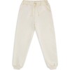 Cotton Angel Wing Joggers, Cream - Loungewear - 1 - thumbnail