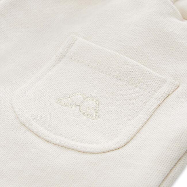 Cotton Angel Wing Joggers, Cream - Loungewear - 3