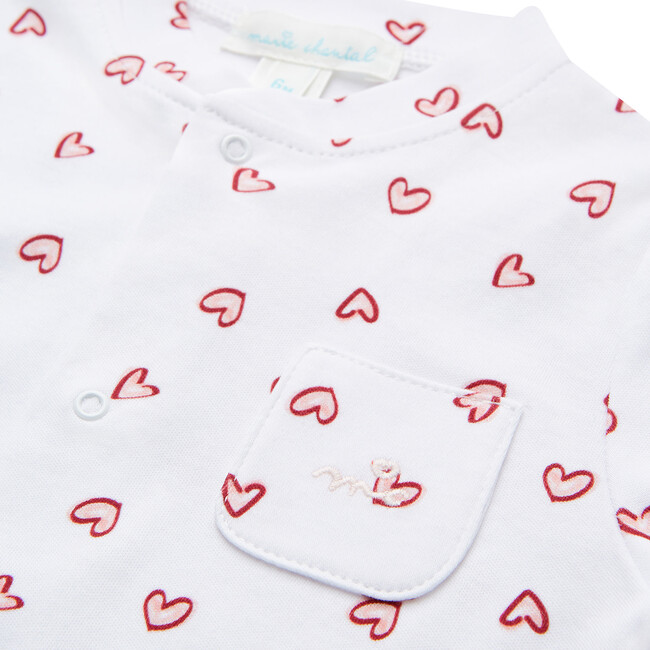 Heart Print Sleepsuit - Pajamas - 3