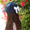 Customizable Bow Baseball Hat, Nellie Navy - Hats - 2