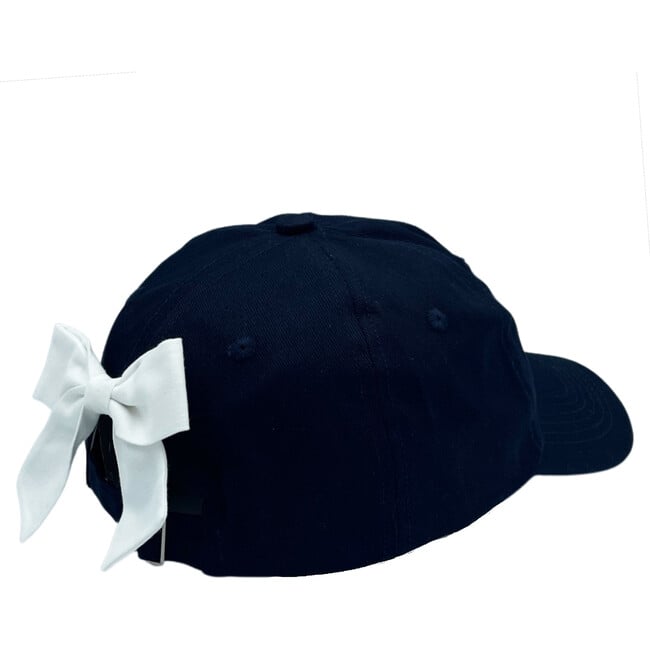 Customizable Bow Baseball Hat, Nellie Navy - Hats - 4