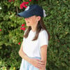 Customizable Bow Baseball Hat, Nellie Navy - Hats - 5