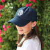 Customizable Bow Baseball Hat, Nellie Navy - Hats - 6