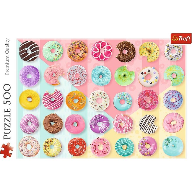 500 Piece Jigsaw Puzzle, Sweet Donuts