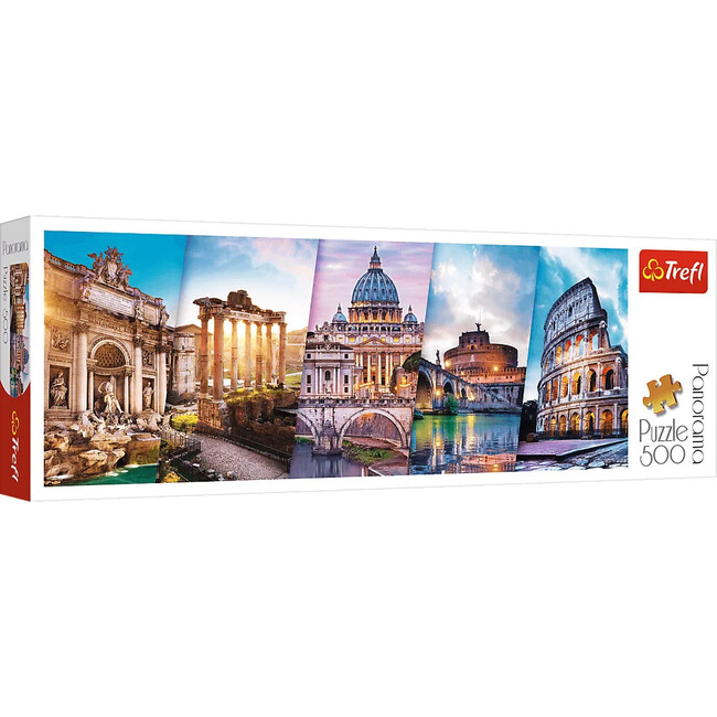 500 Piece Panorama Jigsaw Puzzle, Traveling to Italy