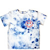 Patriotic Smiley Tee, Blue Tie Dye - T-Shirts - 1 - thumbnail