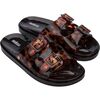 Women's Wide Sandal, Brown/Tortoise - Sandals - 1 - thumbnail