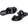 Women's Wrap Sandal, Black - Sandals - 4