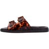 Women's Wide Sandal, Brown/Tortoise - Sandals - 4