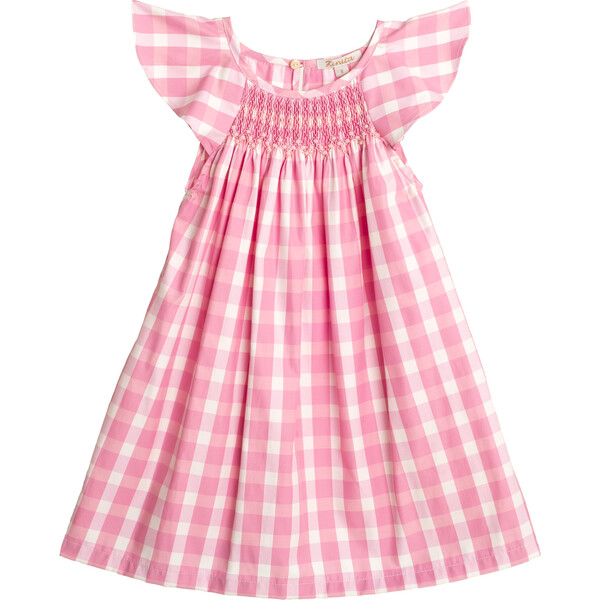 Isla Santa Cruz Dress, Pink Gingham - Finita Dresses | Maisonette