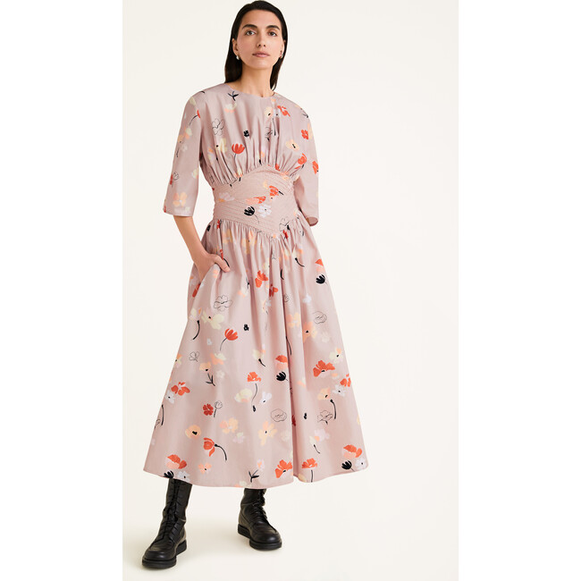 Women's Rohde Print Dress, Rose Deco Print