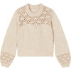 Women's Alix Knit Top, Ivory - Blouses - 1 - thumbnail