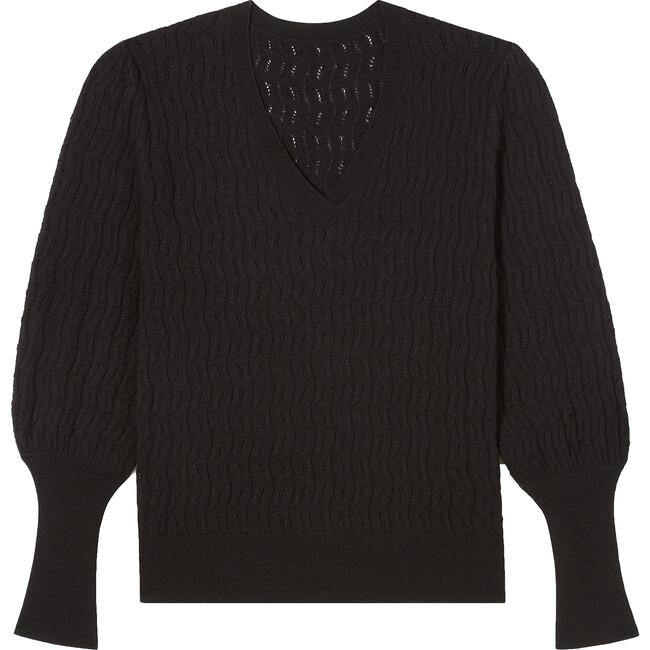 Women's Jensen Knit Top, Black - Blouses - 1
