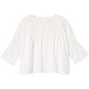 Women's Opheis Blouse, White Ivory Emb - Blouses - 1 - thumbnail