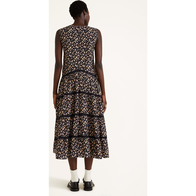 Women's Wallis Print Dress, Black Deco Print - Merlette Dresses