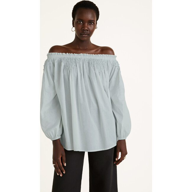 Women's Marle Blouse, Sea Mist - Blouses - 3